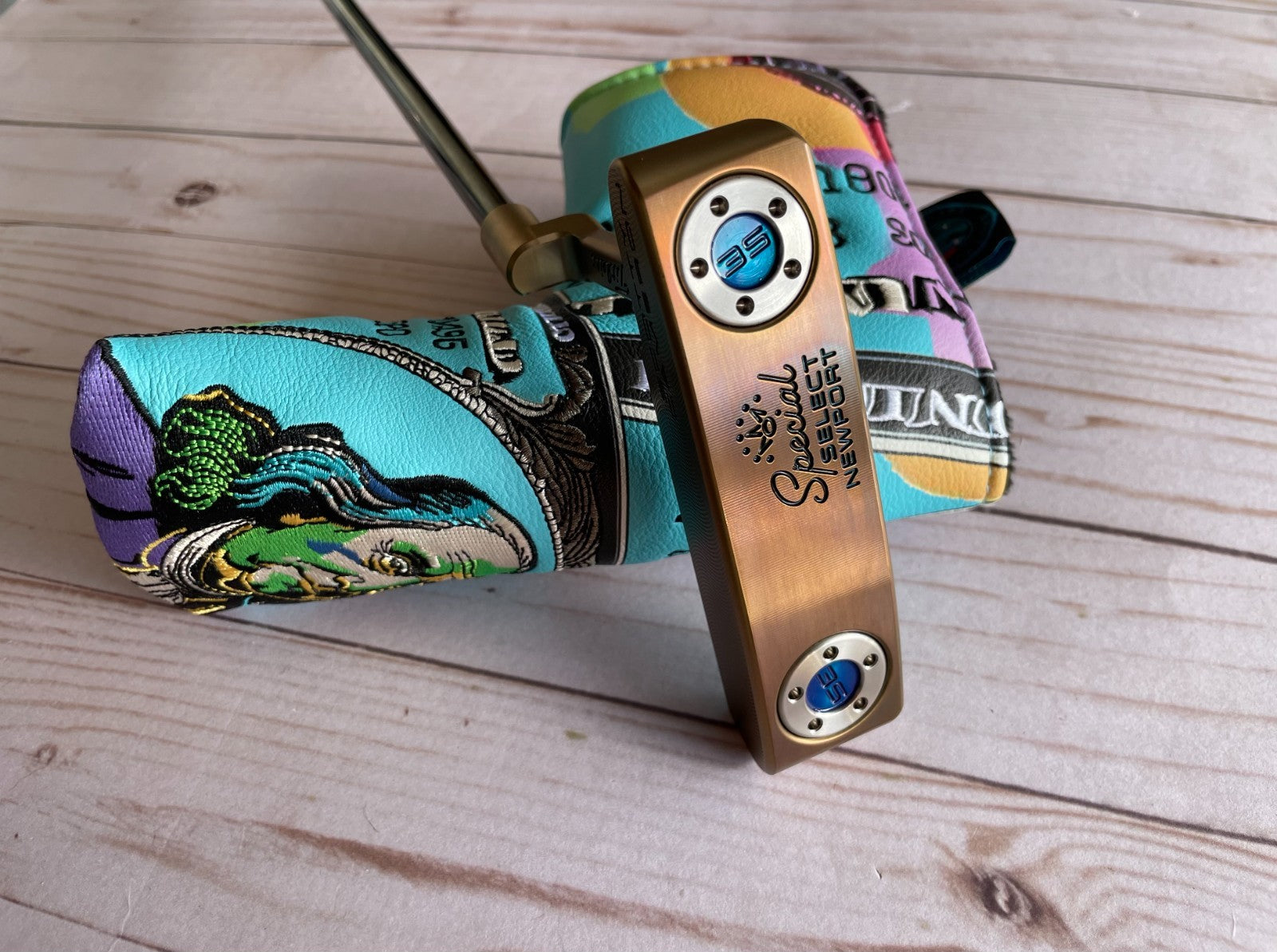 NEW* Scotty Cameron Custom Torched Chromatic Blue Newport 35in